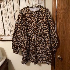Rokoko brand, leopard baby doll dress